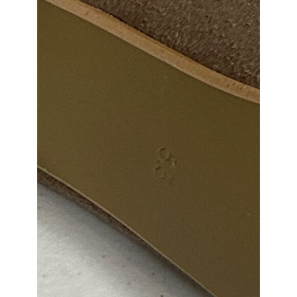 Cape Robbin Tan Suede Peep Toe Stiletto Booties Women’s 5.5 - Picture 9 of 11